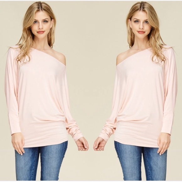 Last 2! Off the shoulder dolman top - Picture 4 of 4